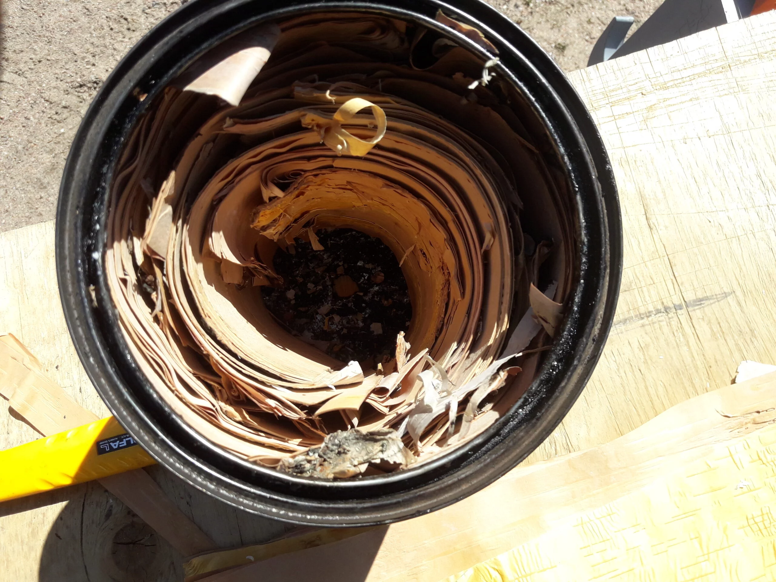 how to make birch tar oil stuffing can