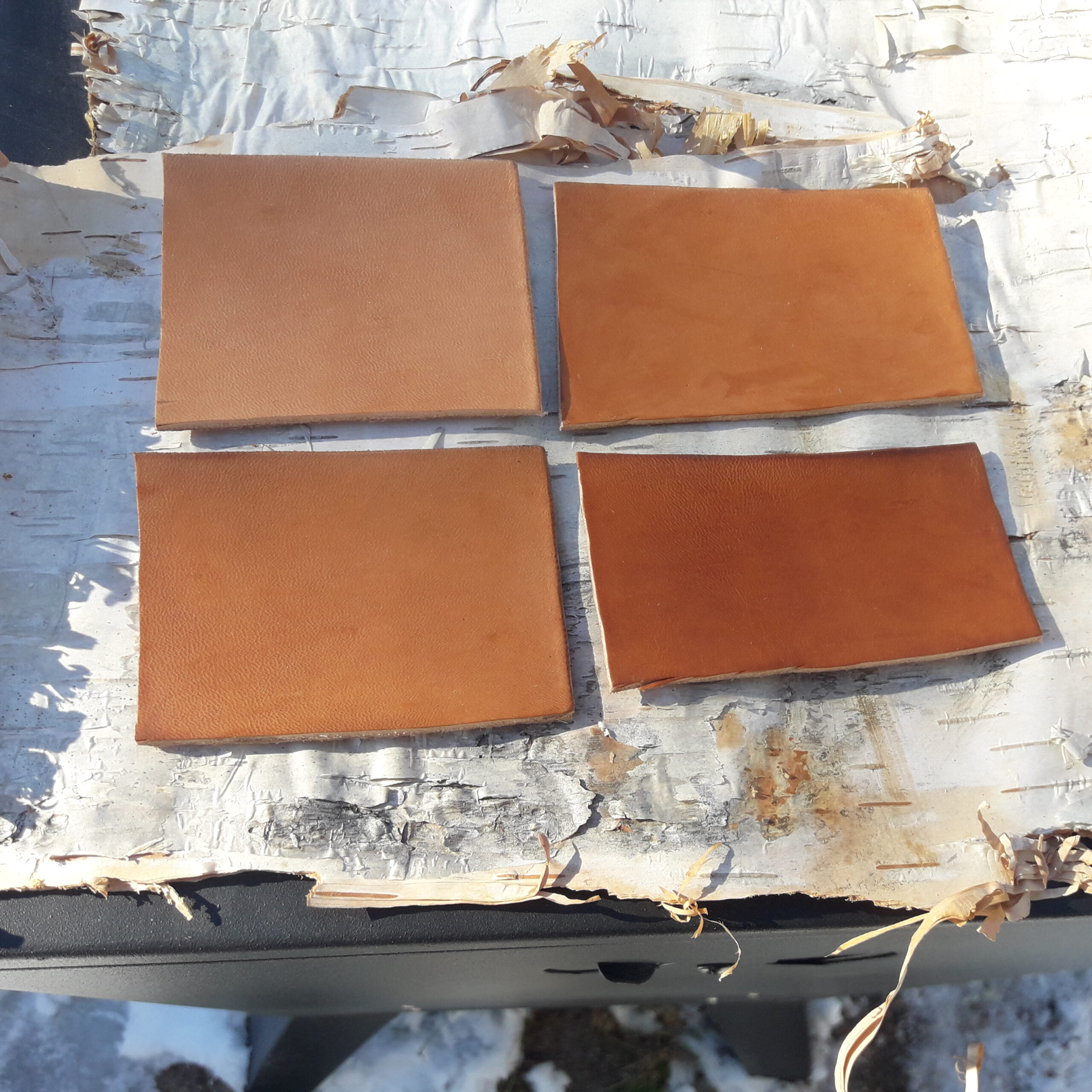 Birchees leather conditioner darkening compared to neatsfoot and mink oil